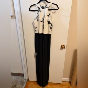 Le Chateau NEW women’s black and white jumpsuit size medium